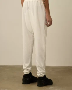 Tracksuits & Shorts<C.P. Company Light Fleece Embroidery Sweatpants Gauze White