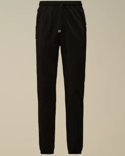 Tracksuits & Shorts<C.P. Company Light Fleece Embroidery Sweatpants Black