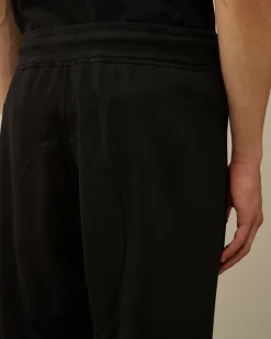 Tracksuits & Shorts<C.P. Company Light Fleece Embroidery Sweatpants Black