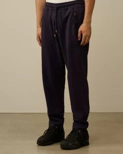 Tracksuits & Shorts<C.P. Company Light Fleece Embroidery Sweatpants Nightshade – Purple