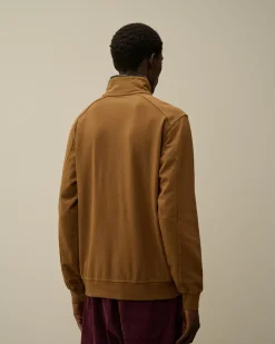 Sweatshirts<C.P. Company Light Fleece Half Zipped Sweatshirt Toffee – Beige