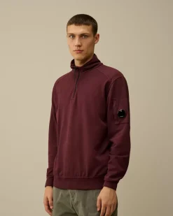 Sweatshirts<C.P. Company Light Fleece Half Zipped Sweatshirt Potent Purple