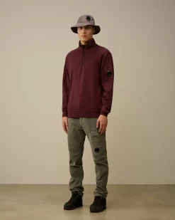 Sweatshirts<C.P. Company Light Fleece Half Zipped Sweatshirt Potent Purple