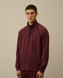 Sweatshirts<C.P. Company Light Fleece Half Zipped Sweatshirt Potent Purple
