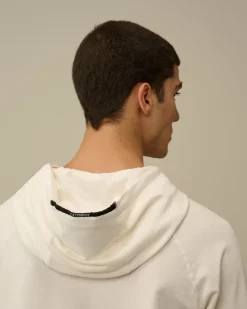Sweatshirts<C.P. Company Light Fleece Hooded Sweatshirt Gauze White