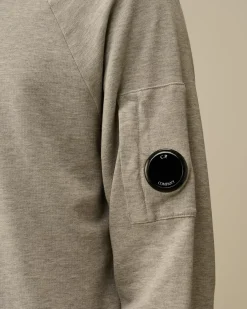 Sweatshirts<C.P. Company Light Fleece Hooded Sweatshirt Greystone Melange