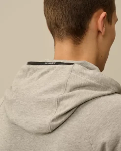 Sweatshirts<C.P. Company Light Fleece Hooded Sweatshirt Greystone Melange