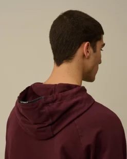 Sweatshirts<C.P. Company Light Fleece Hooded Sweatshirt Potent Purple