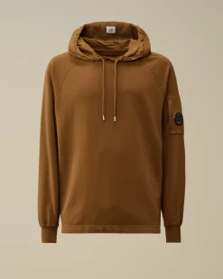 Sweatshirts<C.P. Company Light Fleece Hooded Sweatshirt Toffee – Beige