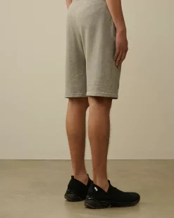 Tracksuits & Shorts<C.P. Company Light Fleece Lens Shorts Greystone Melange