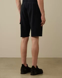 Tracksuits & Shorts<C.P. Company Light Fleece Lens Shorts Total Eclipse – Blue
