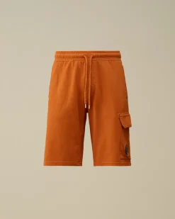 Tracksuits & Shorts<C.P. Company Light Fleece Lens Shorts Bombay Brown