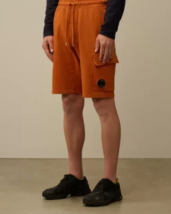 Tracksuits & Shorts<C.P. Company Light Fleece Lens Shorts Bombay Brown