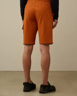 Tracksuits & Shorts<C.P. Company Light Fleece Lens Shorts Bombay Brown