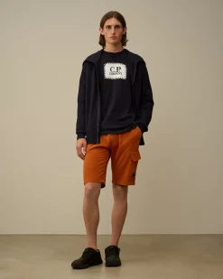 Tracksuits & Shorts<C.P. Company Light Fleece Lens Shorts Bombay Brown