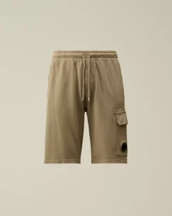 Tracksuits & Shorts<C.P. Company Light Fleece Lens Shorts Walnut – Beige