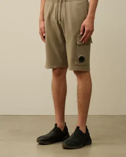 Tracksuits & Shorts<C.P. Company Light Fleece Lens Shorts Walnut – Beige