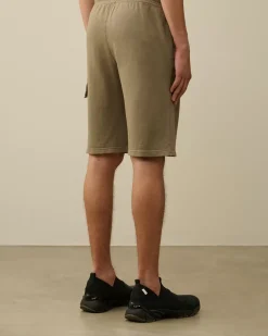 Tracksuits & Shorts<C.P. Company Light Fleece Lens Shorts Walnut – Beige