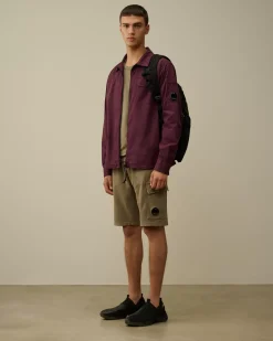 Tracksuits & Shorts<C.P. Company Light Fleece Lens Shorts Walnut – Beige