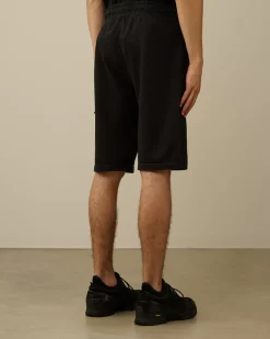 Tracksuits & Shorts<C.P. Company Light Fleece Lens Shorts Black
