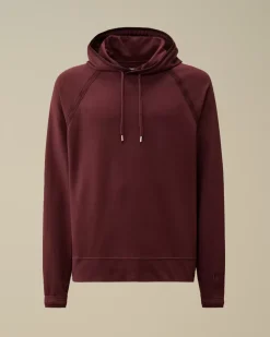 Sweatshirts<C.P. Company Light Fleece Logo Hooded Sweatshirt Potent Purple