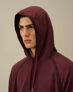 Sweatshirts<C.P. Company Light Fleece Logo Hooded Sweatshirt Potent Purple