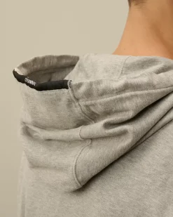 Sweatshirts<C.P. Company Light Fleece Zipped Hooded Sweatshirt Greystone Melange