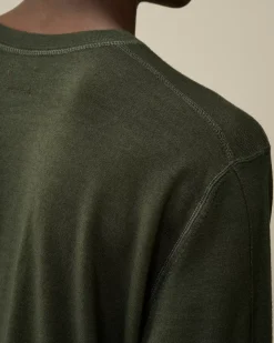 Jumpers<C.P. Company Merino Wool Fast Dyed Crew Neck Knit Grape Leaf – Green