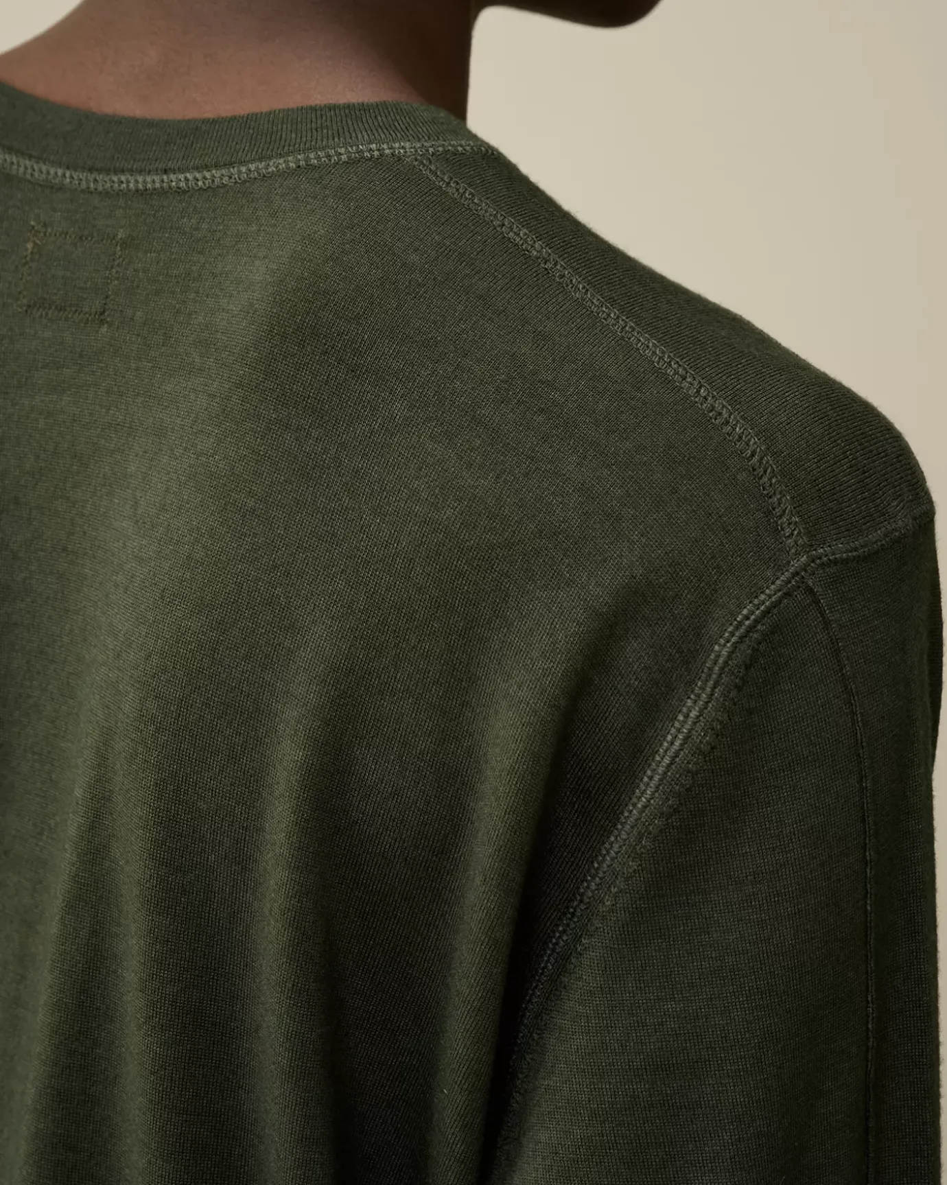 Jumpers<C.P. Company Merino Wool Fast Dyed Crew Neck Knit Grape Leaf – Green