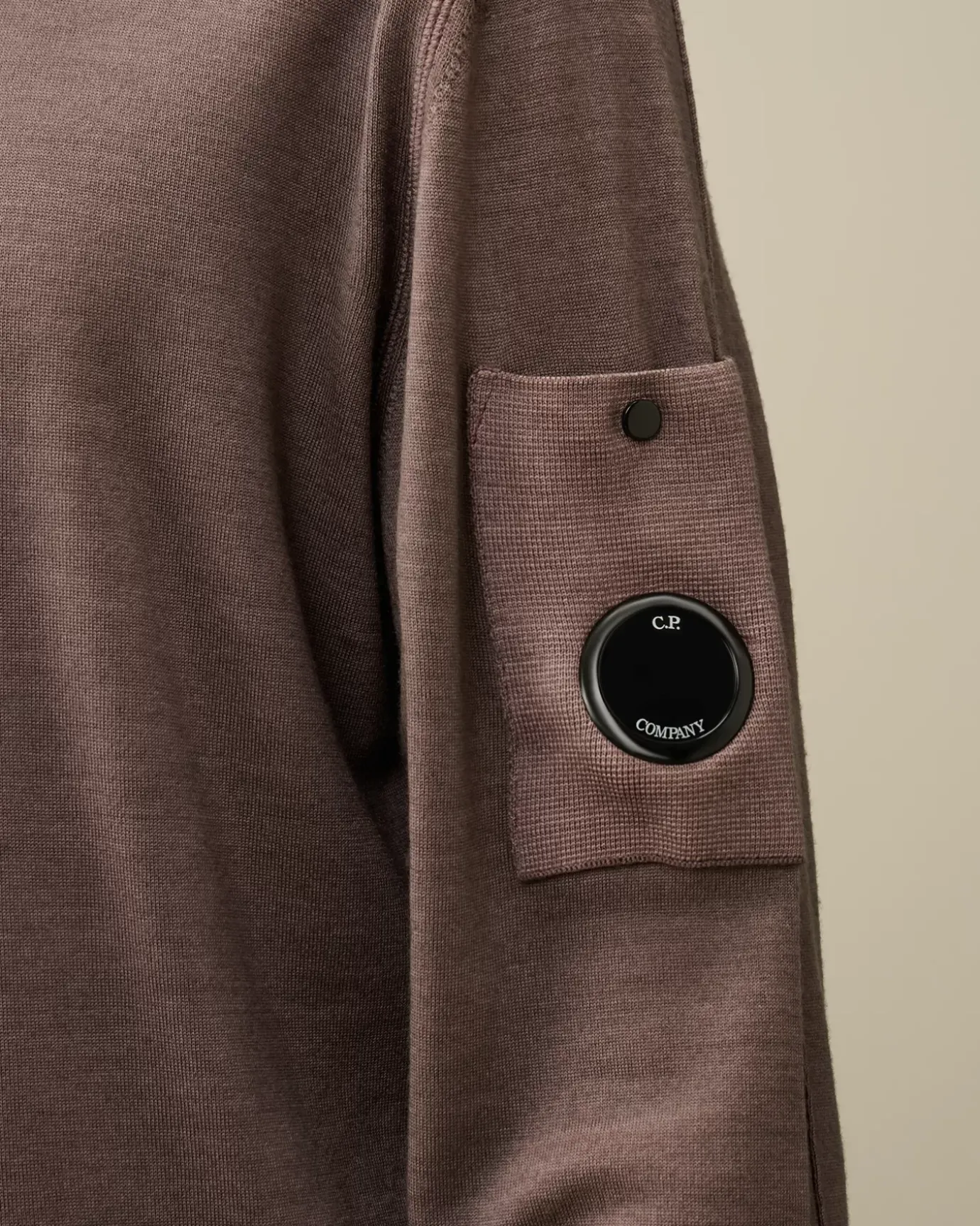 Jumpers<C.P. Company Merino Wool Fast Dyed Crew Neck Knit Purple Dove