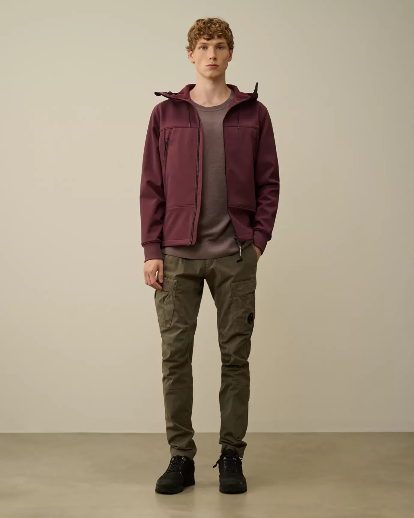 Jumpers<C.P. Company Merino Wool Fast Dyed Crew Neck Knit Purple Dove
