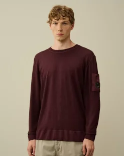 Jumpers<C.P. Company Merino Wool Fast Dyed Crew Neck Knit Potent Purple