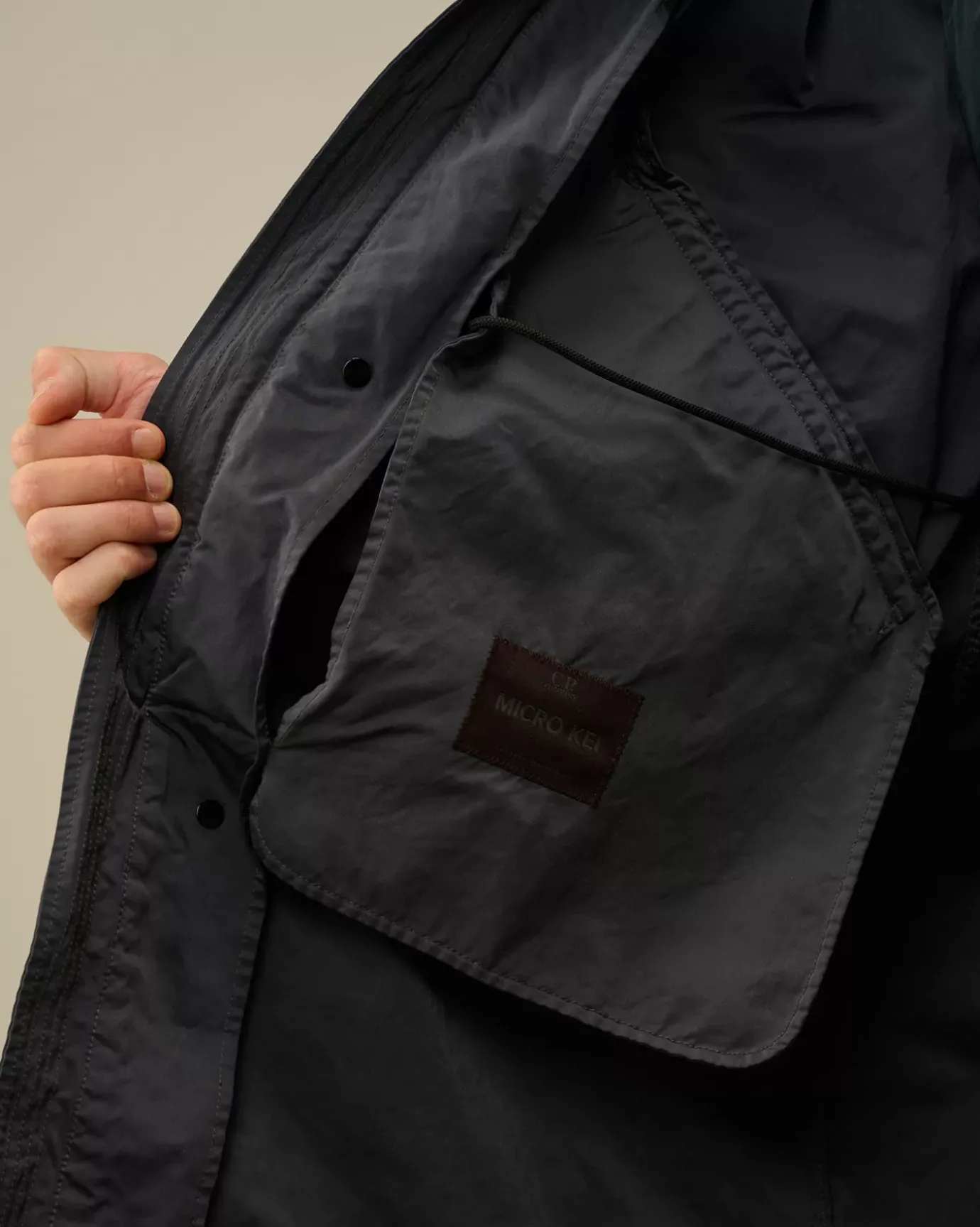 Jacket & Coats<C.P. Company Micro Kei Explorer Parka Black Sand