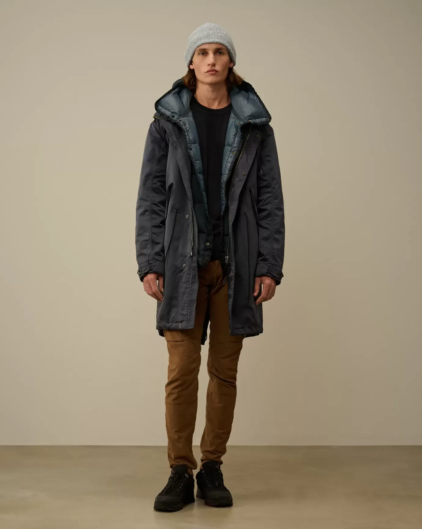 Jacket & Coats<C.P. Company Micro Kei Explorer Parka Black Sand