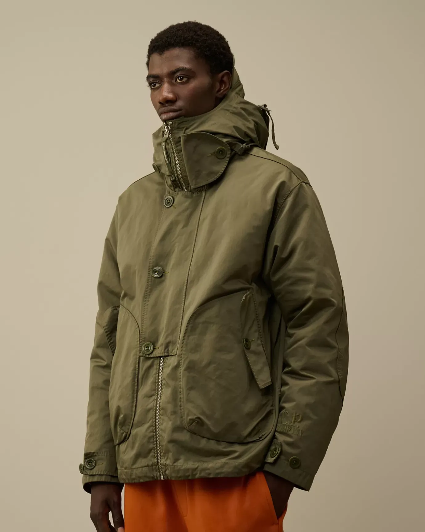 Jacket & Coats<C.P. Company Micro Kei Hooded Jacket Cypress – Green