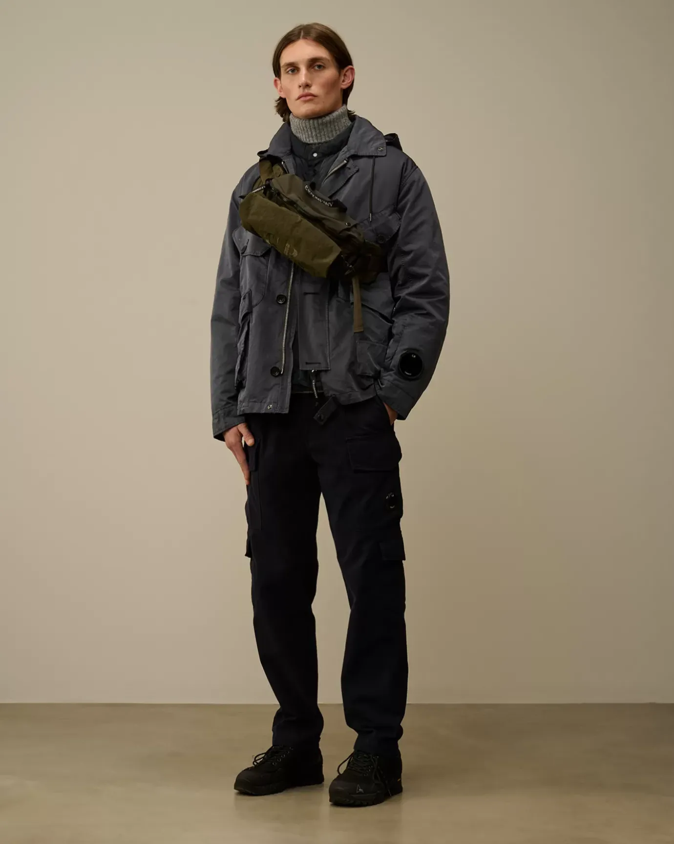 Jacket & Coats<C.P. Company Micro Kei Mille Jacket Black Sand