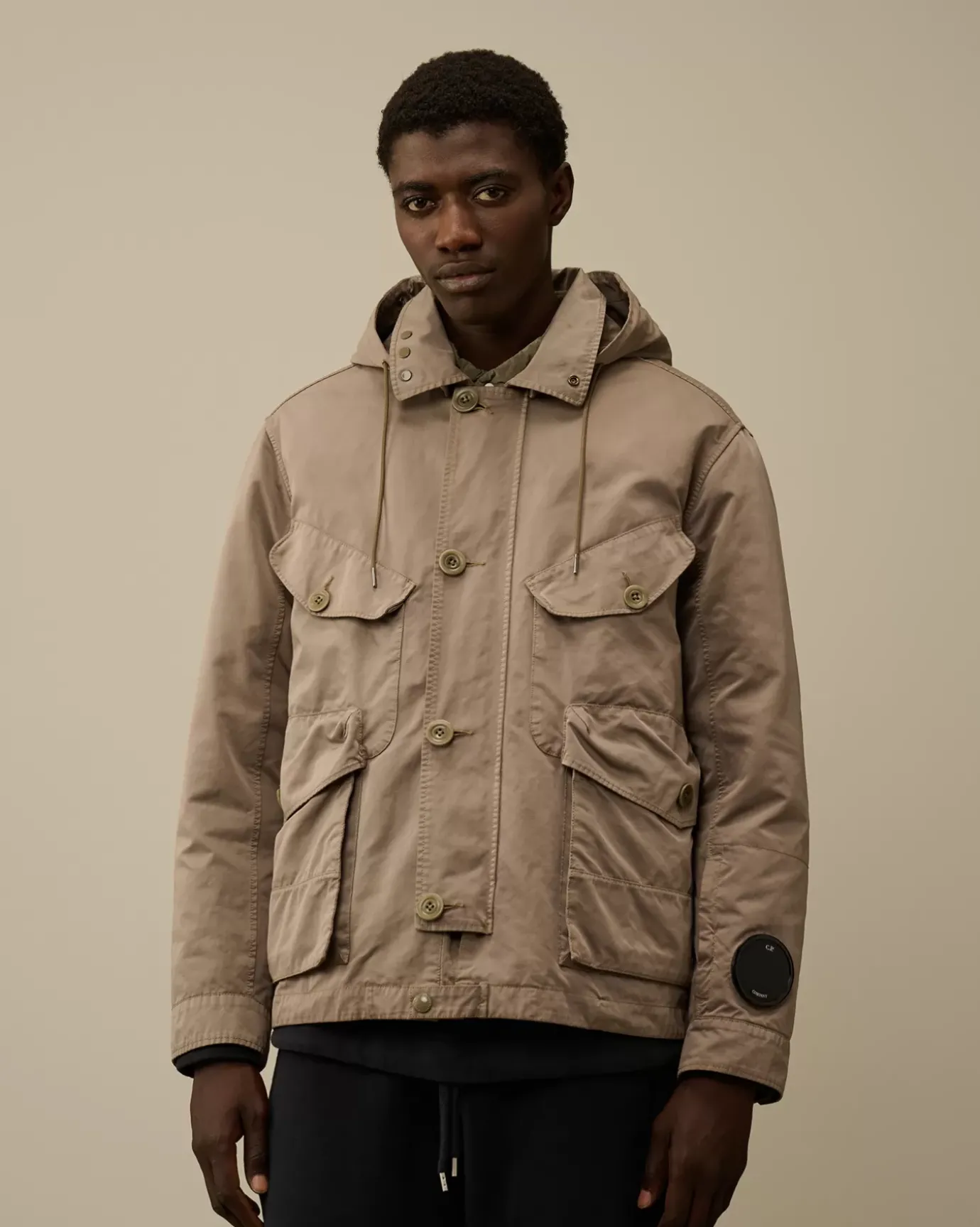 Jacket & Coats<C.P. Company Micro Kei Mille Jacket Walnut – Beige