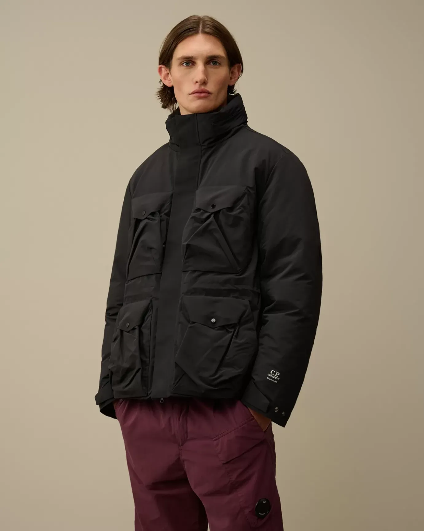 Jacket & Coats<C.P. Company Micro-M (R) Down Field Jacket Black