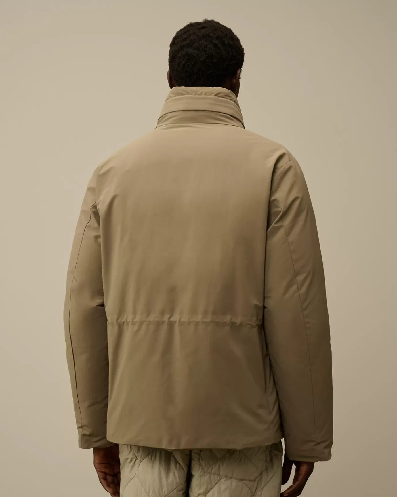 Jacket & Coats<C.P. Company Micro-M (R) Down Field Jacket Walnut – Beige