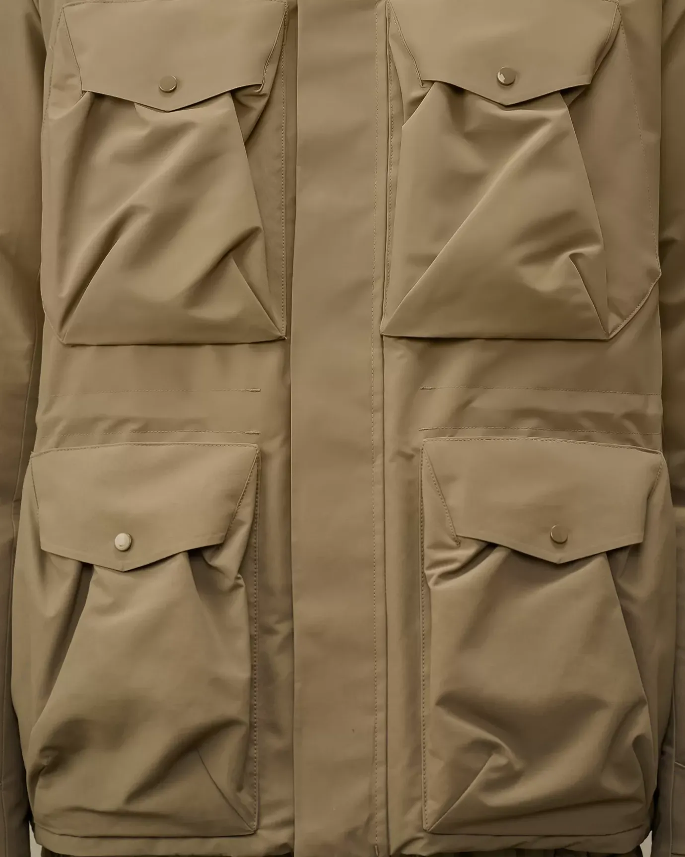 Jacket & Coats<C.P. Company Micro-M (R) Down Field Jacket Walnut – Beige