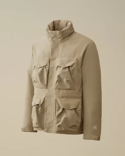 Jacket & Coats<C.P. Company Micro-M (R) Down Field Jacket Walnut – Beige