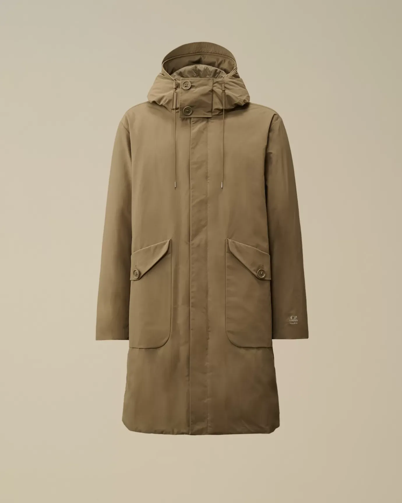 Jacket & Coats<C.P. Company Micro-M (R) Down Parka Walnut – Beige
