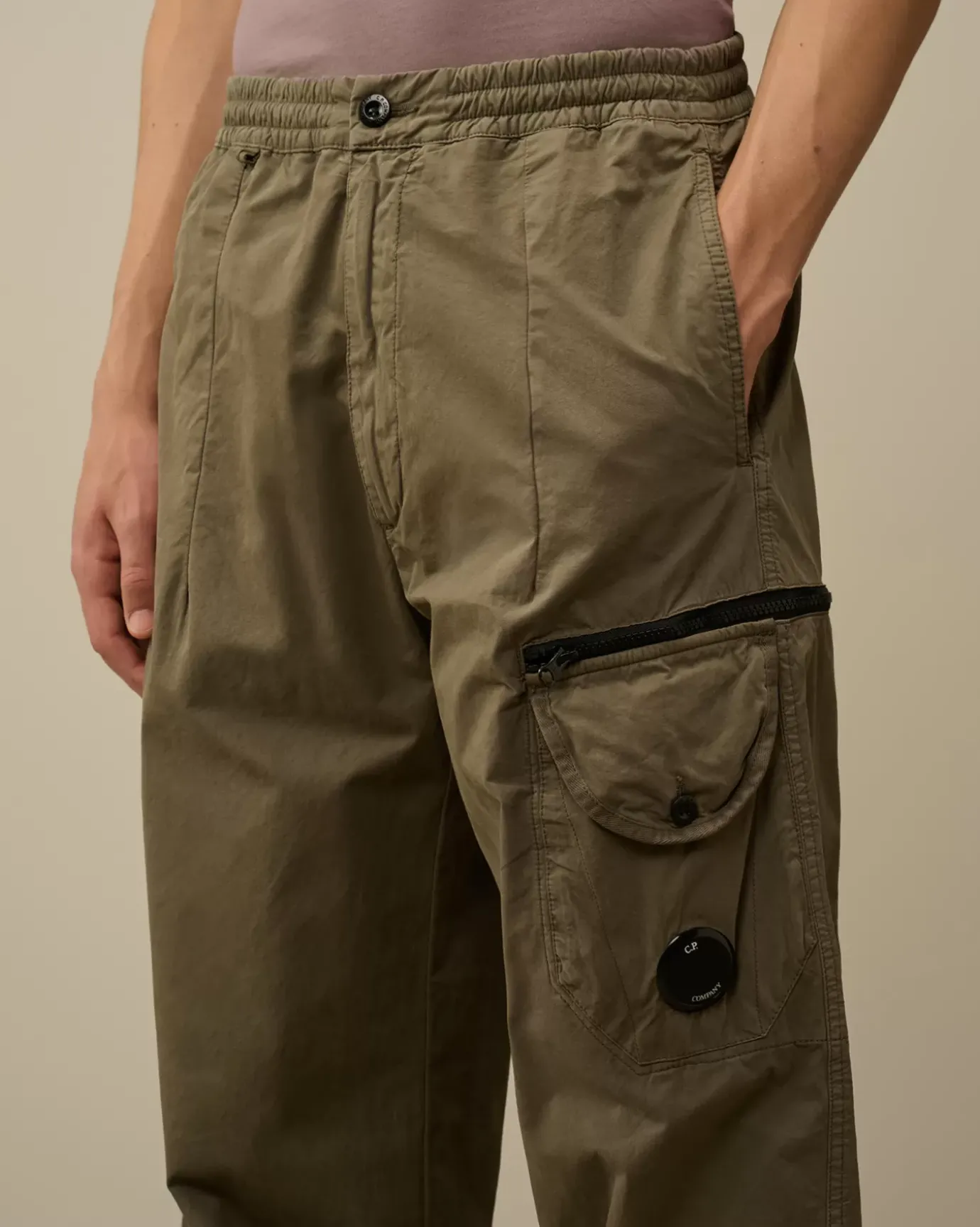Trousers<C.P. Company Microreps Boxy Lens Cargo Pants Grape Leaf – Green