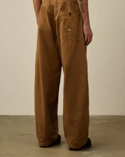 Trousers<C.P. Company Microreps Boxy Pants Toffee – Beige