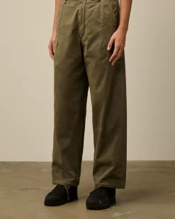 Trousers<C.P. Company Microreps Boxy Pants Grape Leaf – Green
