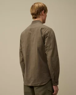 Overshirt<C.P. Company Microreps Diamond Peach Overshirt Grape Leaf – Green