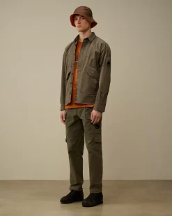 Overshirt<C.P. Company Microreps Diamond Peach Overshirt Grape Leaf – Green