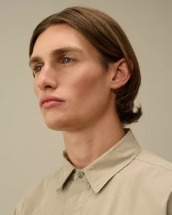 Overshirt<C.P. Company Microreps Diamond Peach Overshirt Vintage Khaki – Beige