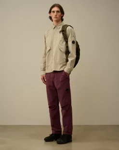 Overshirt<C.P. Company Microreps Diamond Peach Overshirt Vintage Khaki – Beige