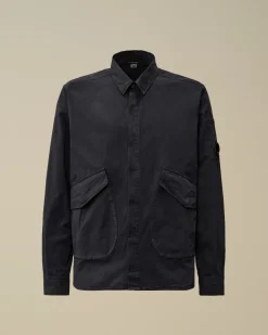 Overshirt<C.P. Company Microreps Diamond Peach Overshirt Total Eclipse – Blue